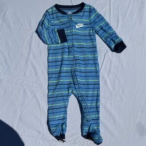 Nike | Blue & green striped footies